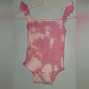 Little star organic ruffle strap onesie 6 / 9 months tye dye tie